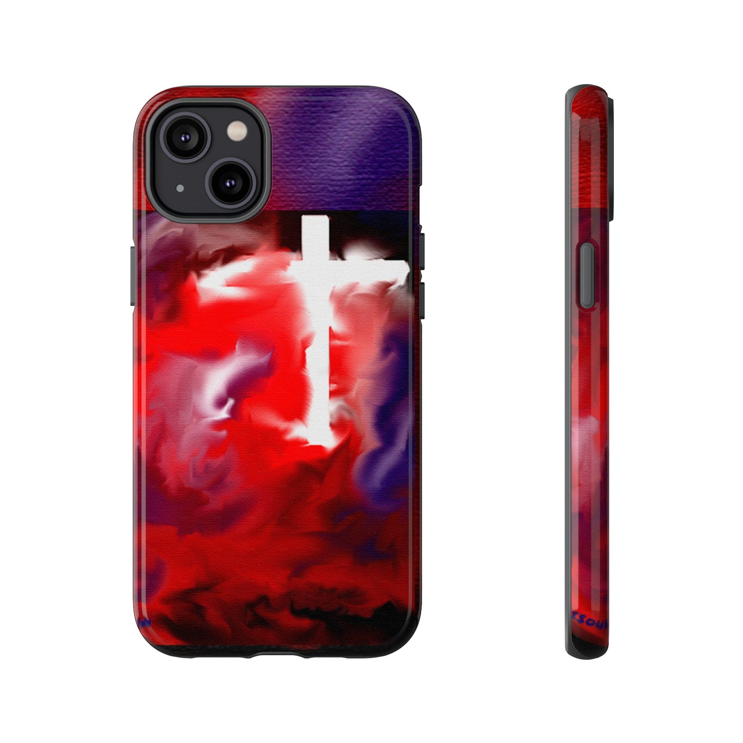 "Above The Light - Cross Art Protective Phone Case"