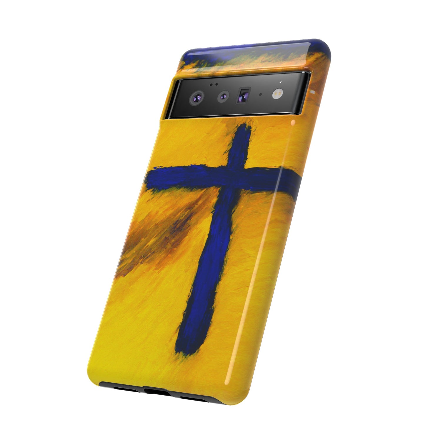 "Blue Falcon - Divine Cross Protective Phone Case"