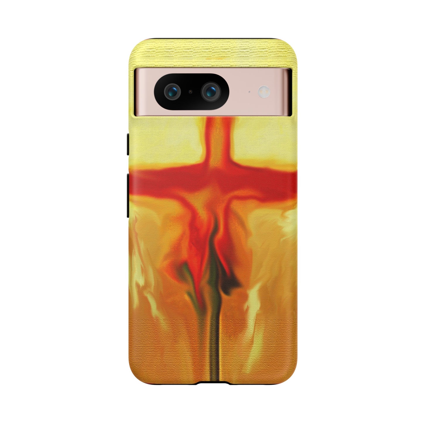 "Rose Petals - Inspirational Cross Phone Case With Dual Layer Protection"