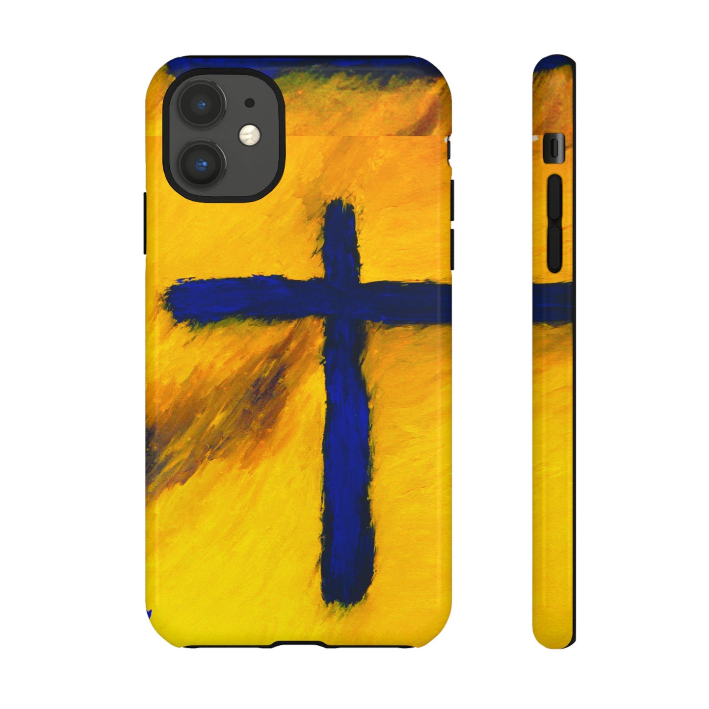 "Blue Falcon - Divine Cross Protective Phone Case"