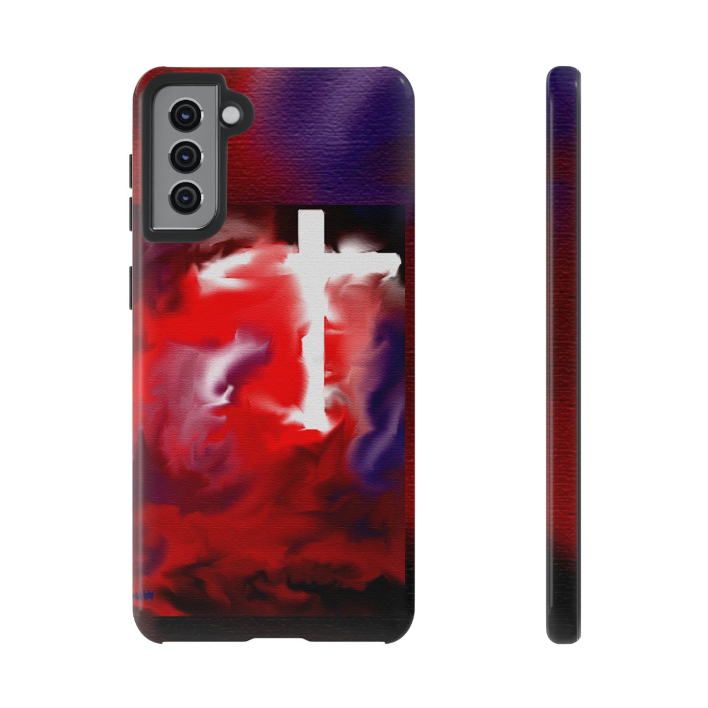 "Above The Light - Cross Art Protective Phone Case"