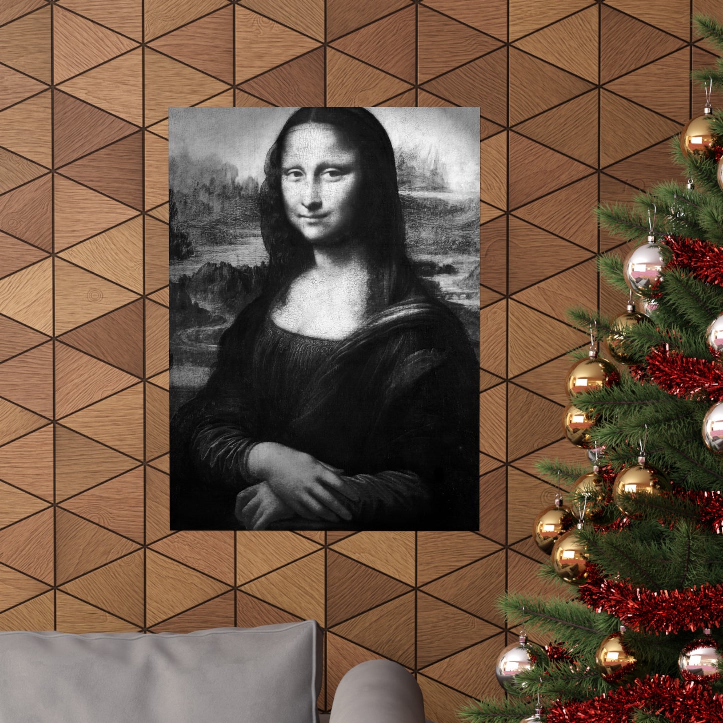 Reimagined Mona Lisa: Premium Matte Vertical Poster on Museum-Grade Paper