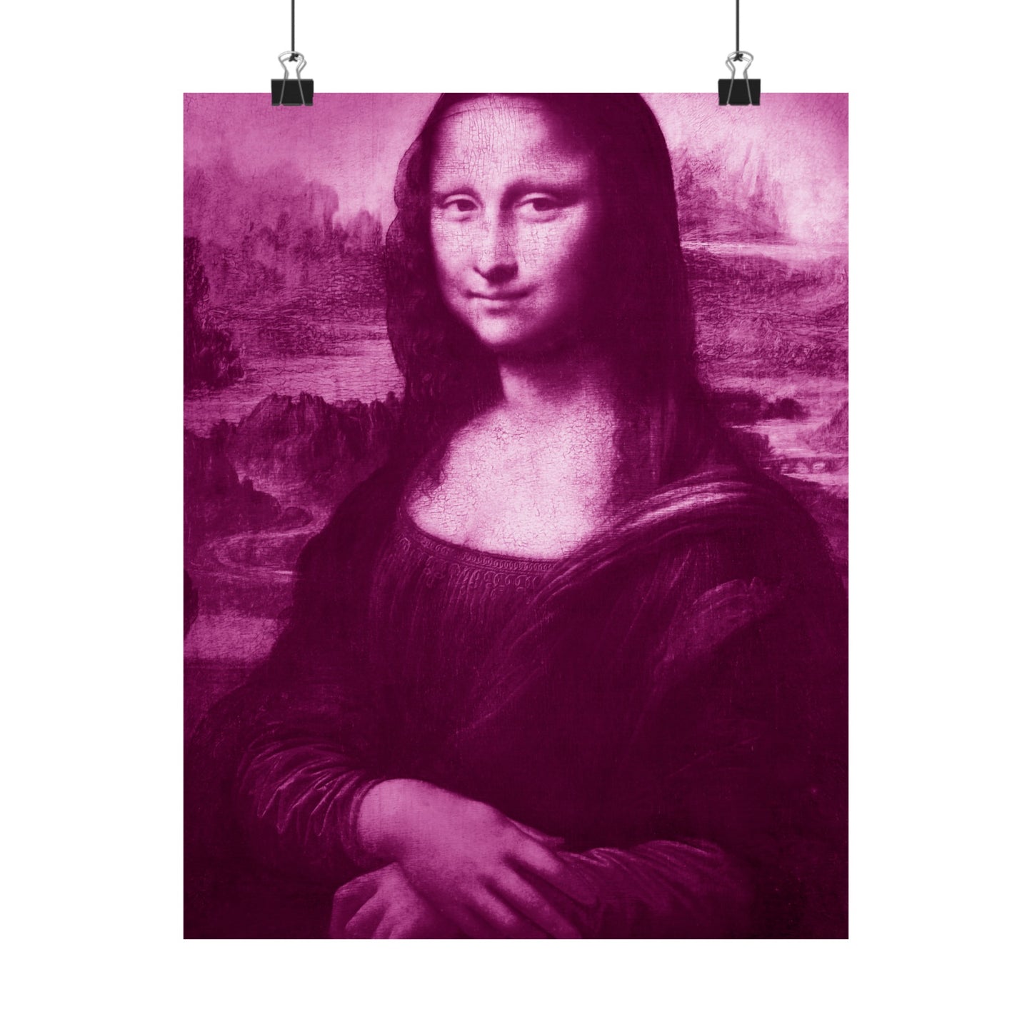 Reimagined Mona Lisa: Premium Matte Vertical Poster on Museum-Grade Paper