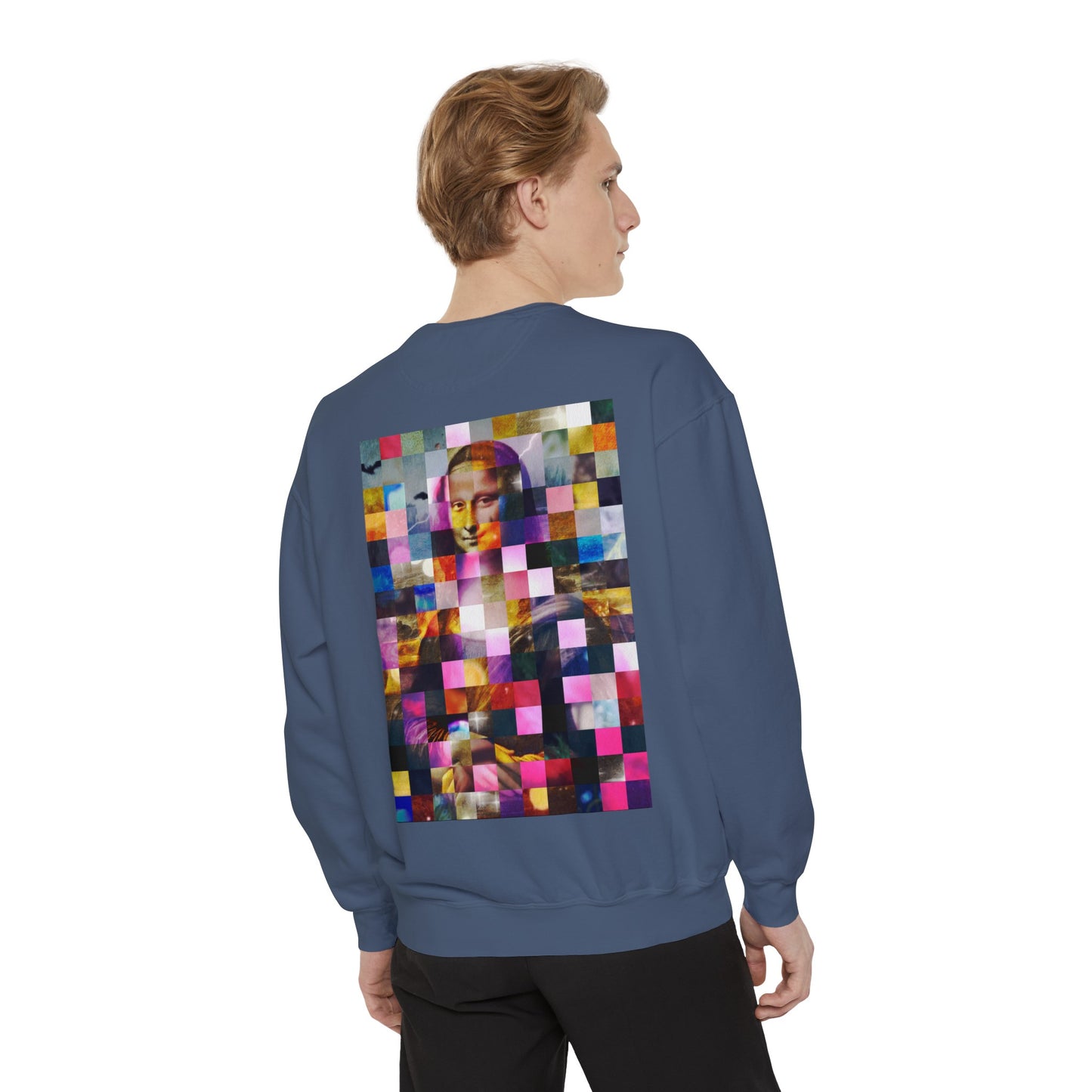 Mona Lisa (In Lights): Luxurious Unisex Garment-Dyed Sweatshirt