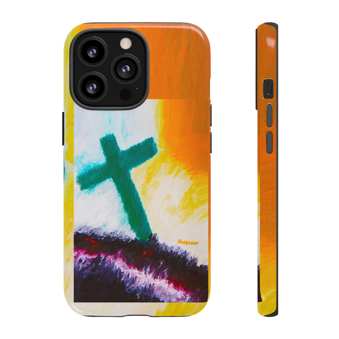 "Sunrise - Divine Cross Protective Phone Case"