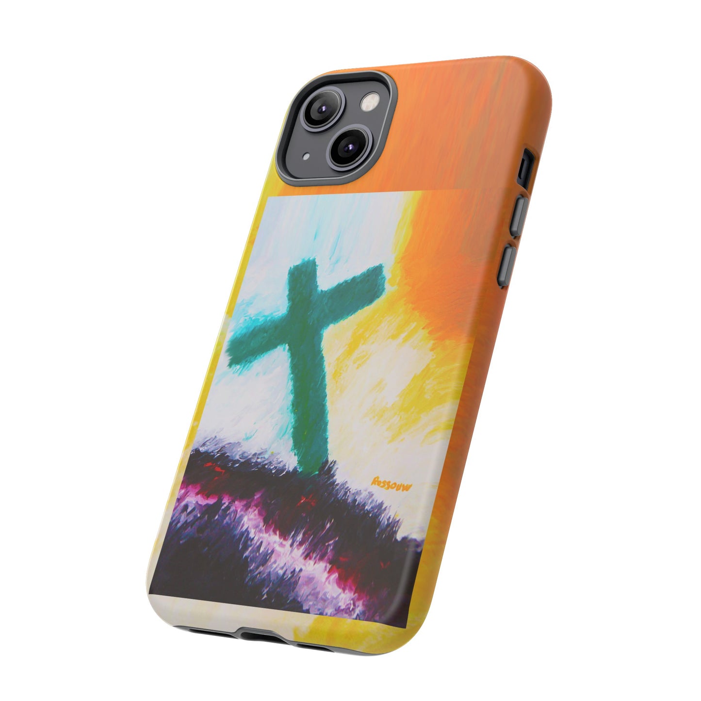 "Sunrise - Divine Cross Protective Phone Case"