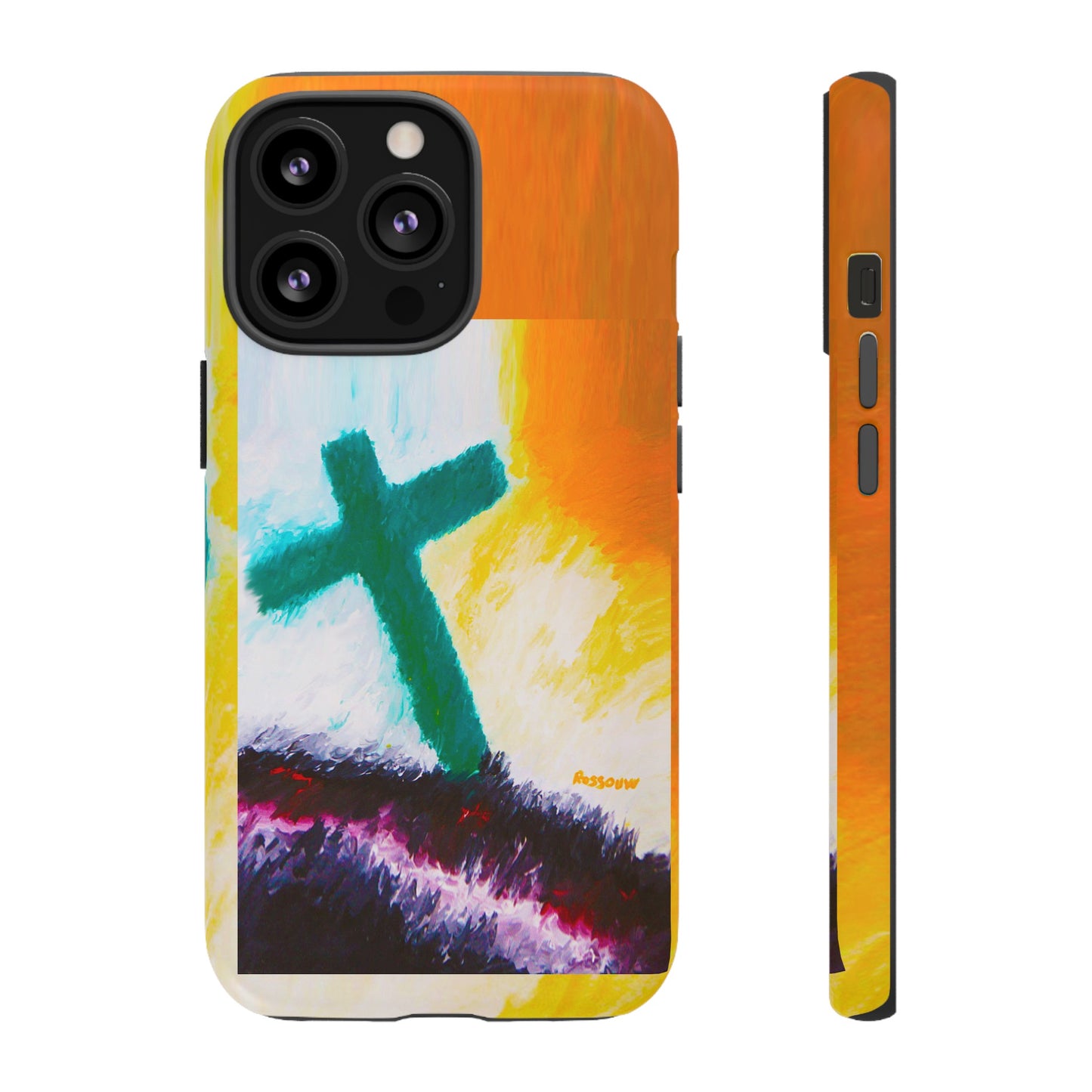 "Sunrise - Divine Cross Protective Phone Case"