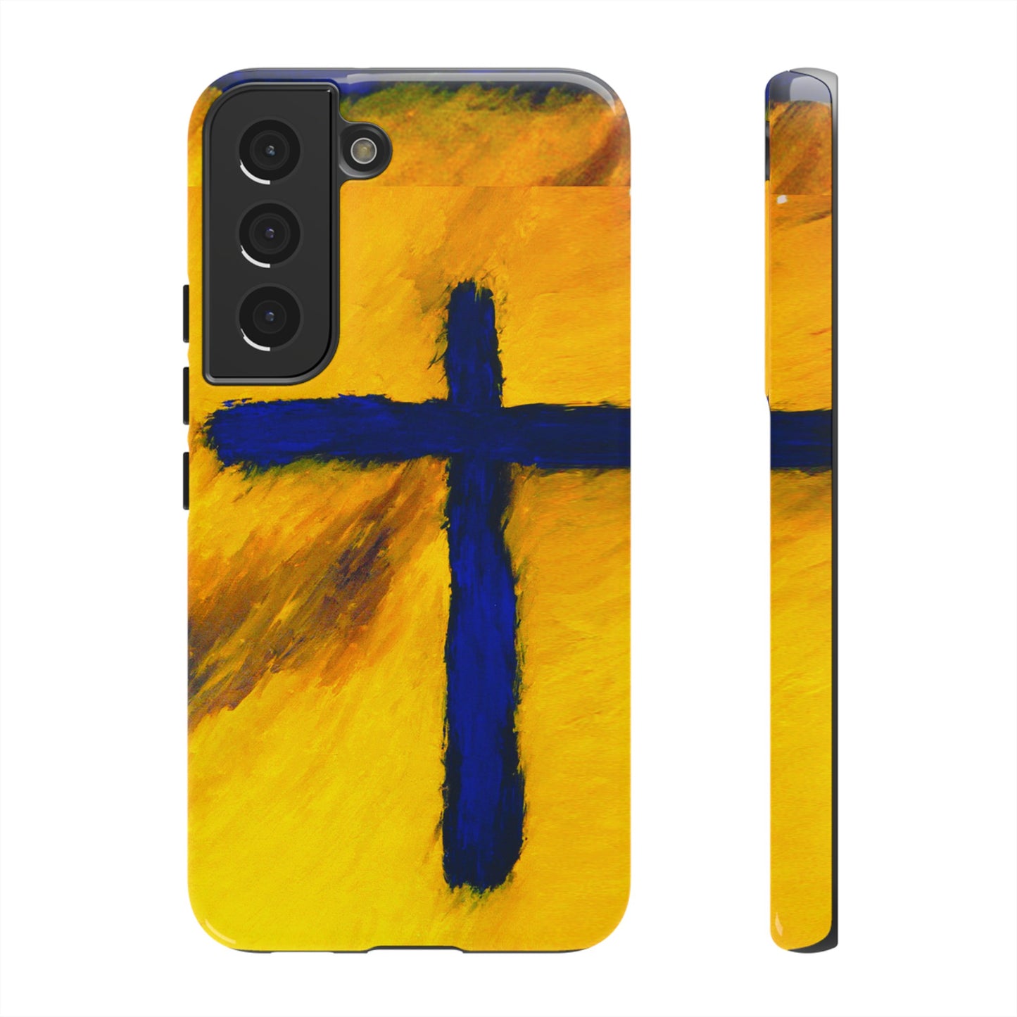 "Blue Falcon - Divine Cross Protective Phone Case"