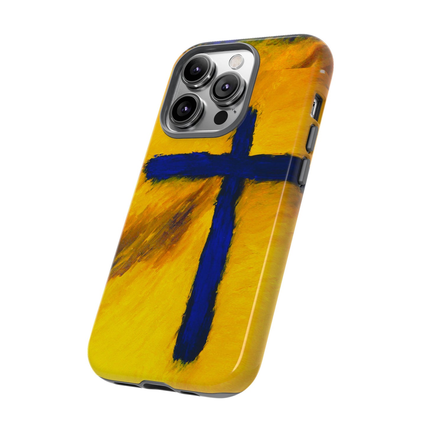 "Blue Falcon - Divine Cross Protective Phone Case"