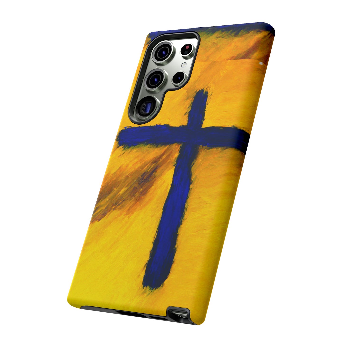 "Blue Falcon - Divine Cross Protective Phone Case"