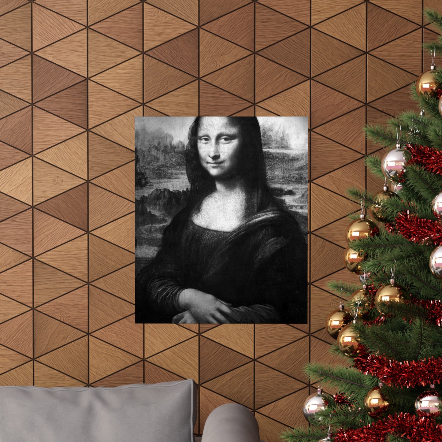 Reimagined Mona Lisa: Premium Matte Vertical Poster on Museum-Grade Paper