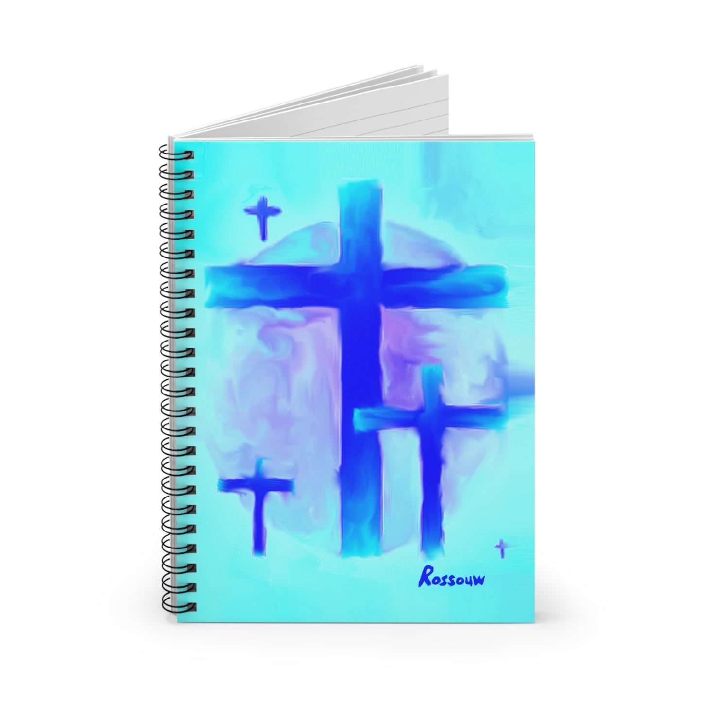 "Dream Visions - Inspirational Cross Art Spiral Notebook – Perfect for Reflection & Journaling"