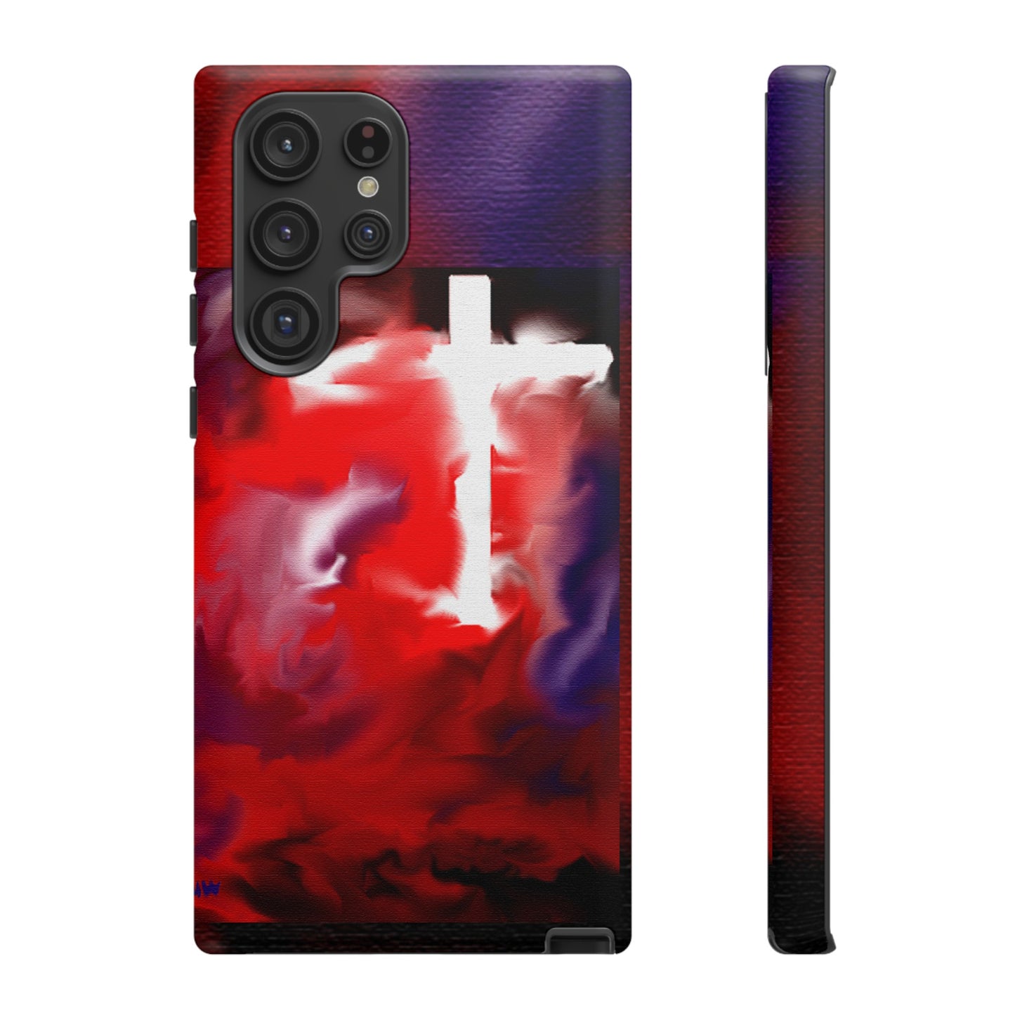 "Above The Light - Cross Art Protective Phone Case"