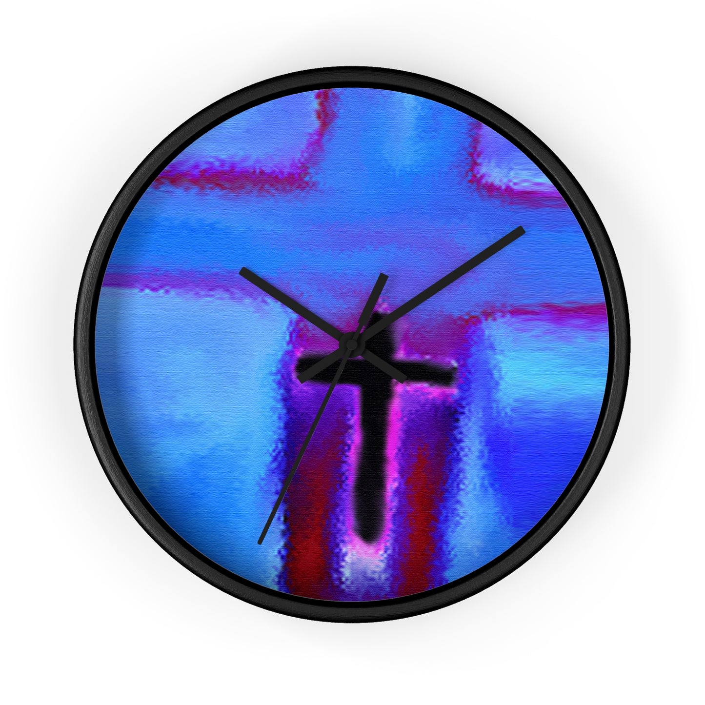 “Take Flight - Inspirational Cross Art Wall Clock by Rossouw"