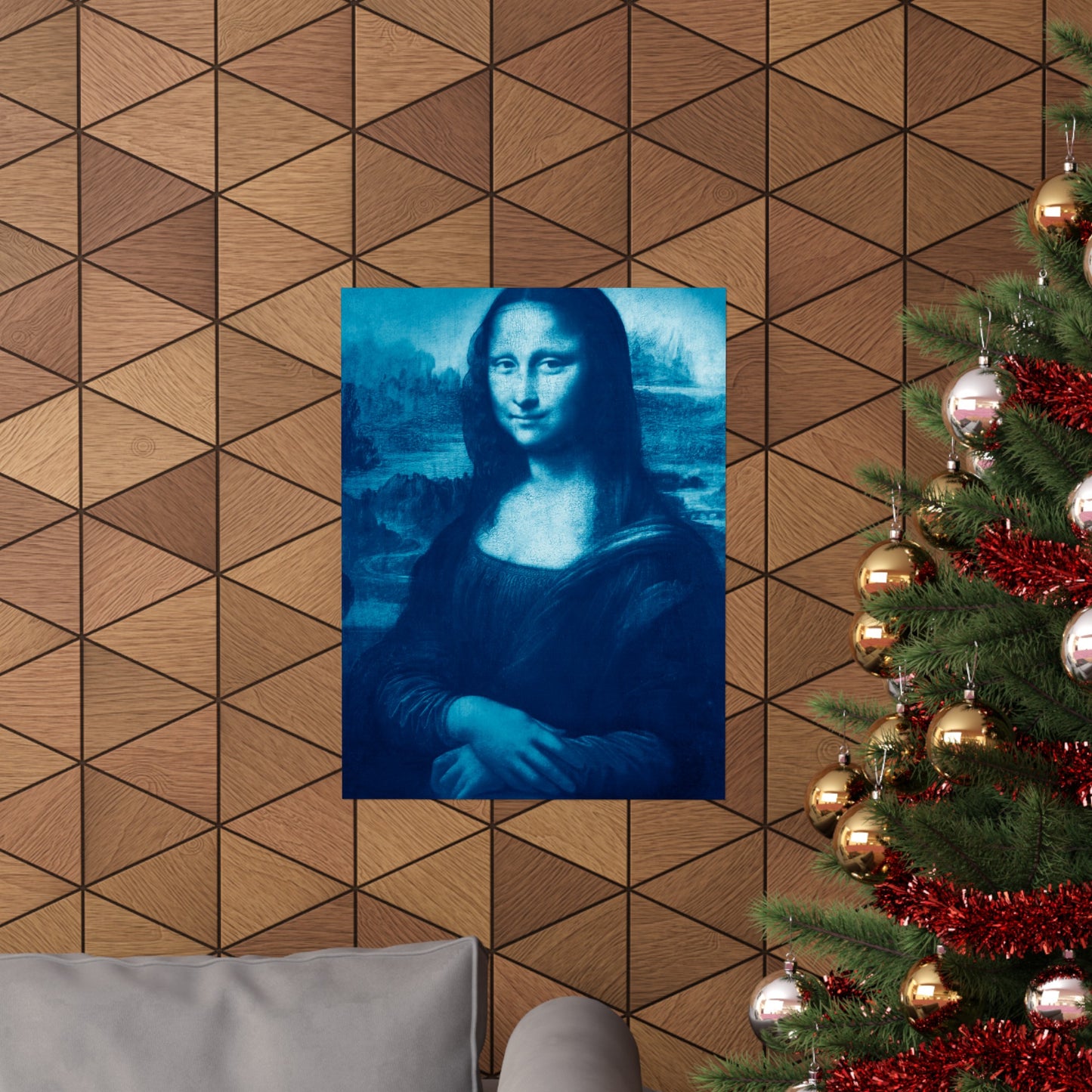 Reimagined Mona Lisa: Premium Matte Vertical Poster on Museum-Grade Paper