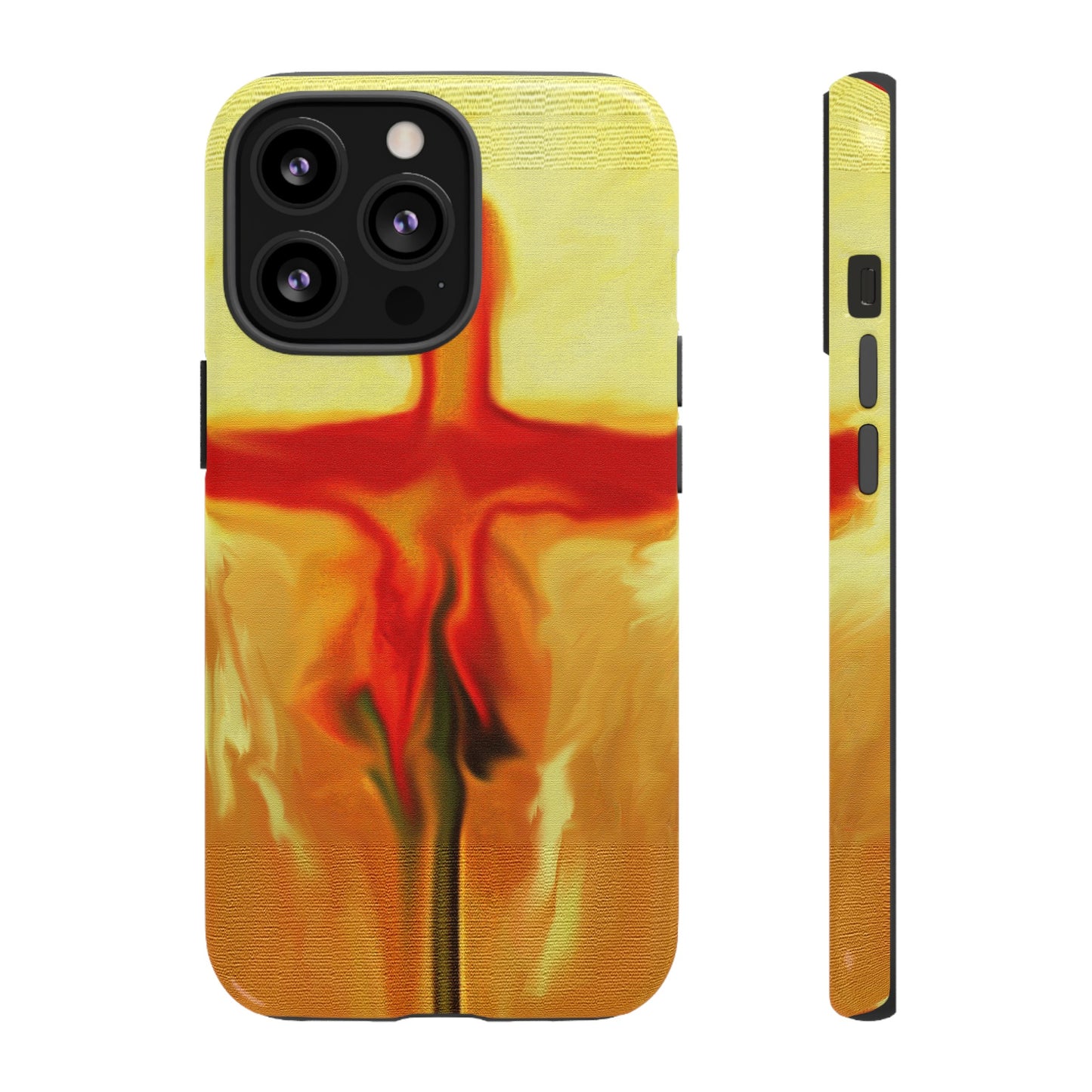 "Rose Petals - Inspirational Cross Phone Case With Dual Layer Protection"