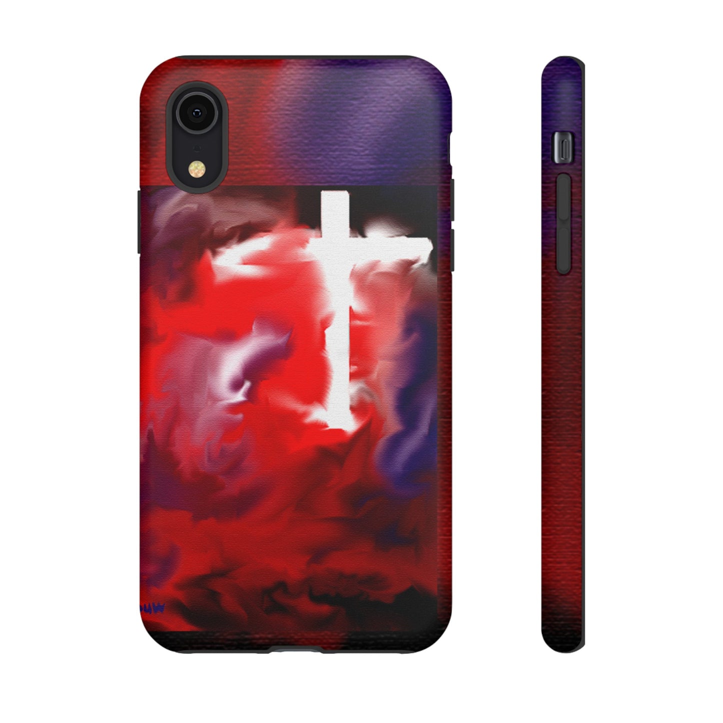 "Above The Light - Cross Art Protective Phone Case"