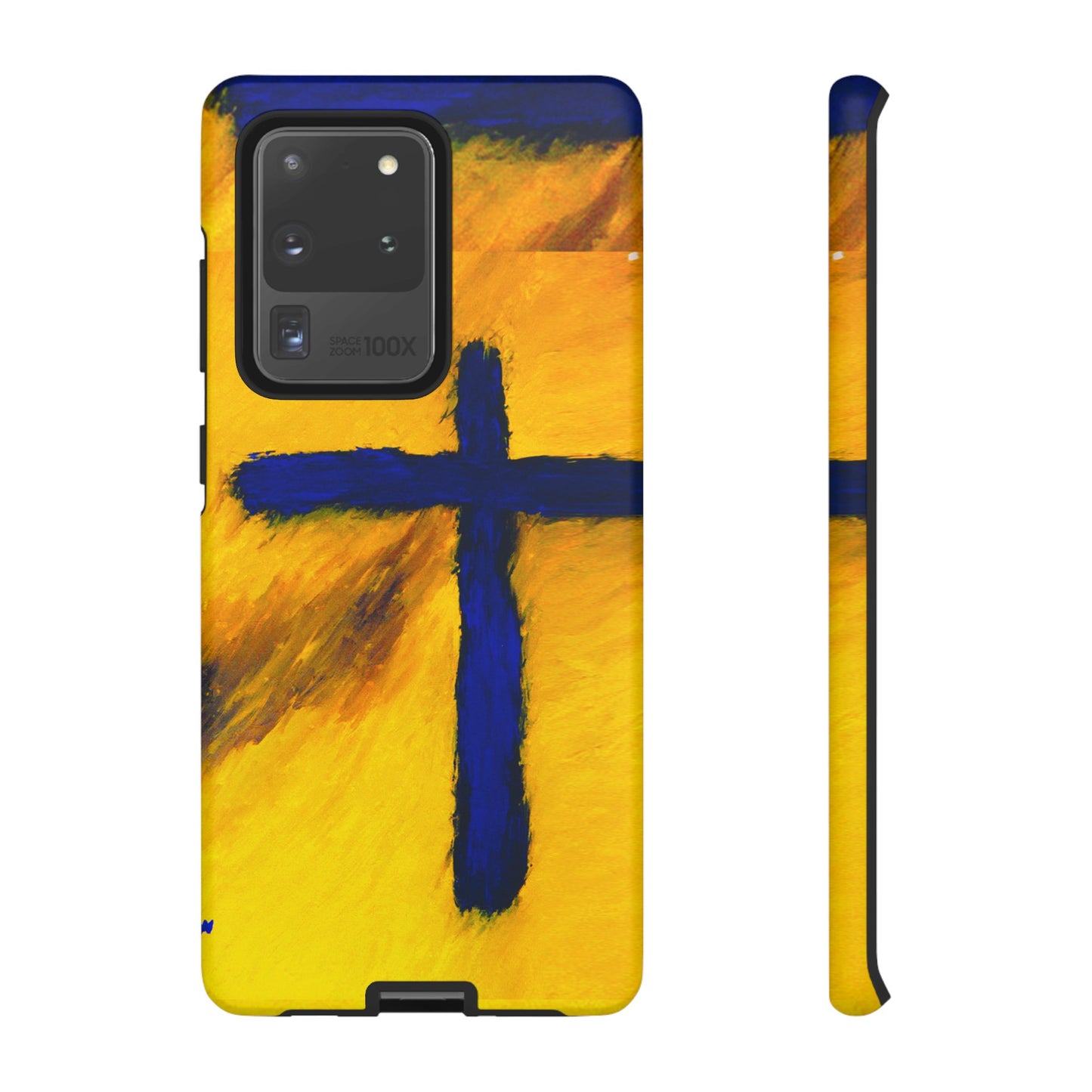 "Blue Falcon - Divine Cross Protective Phone Case"