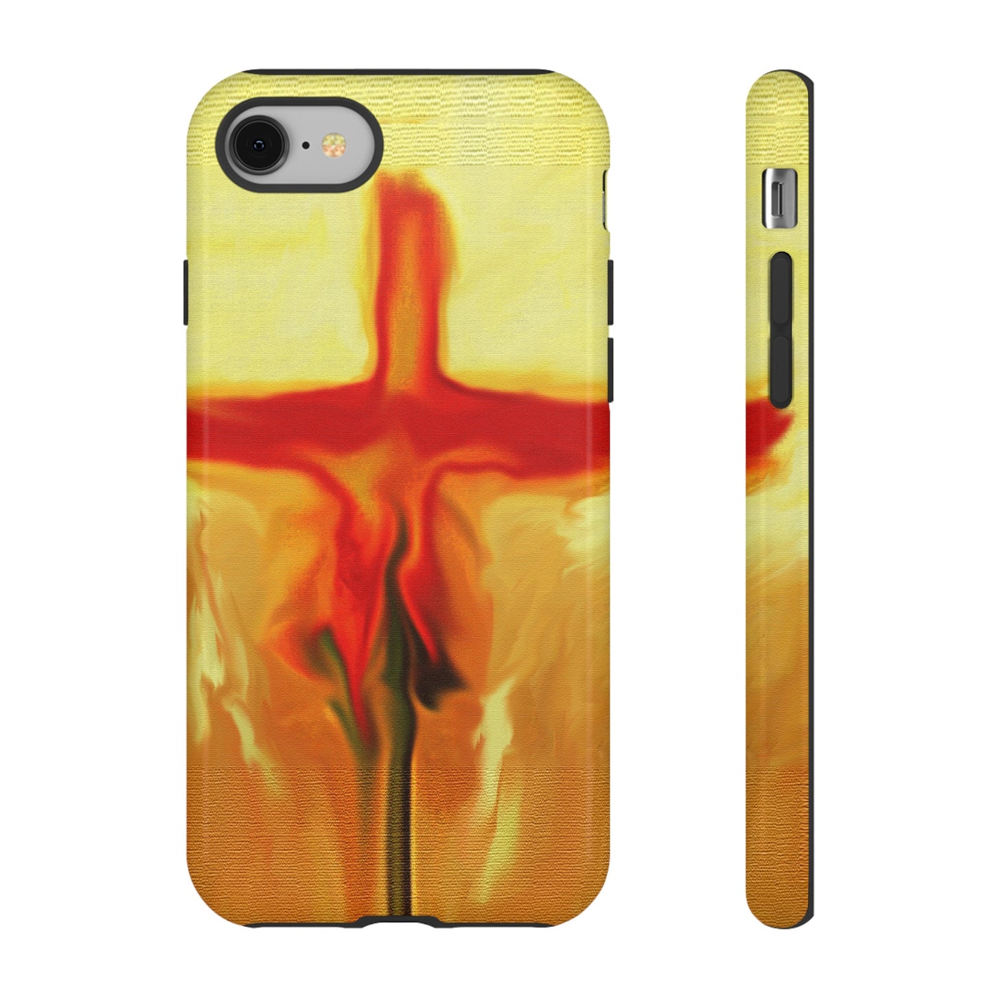 "Rose Petals - Inspirational Cross Phone Case With Dual Layer Protection"