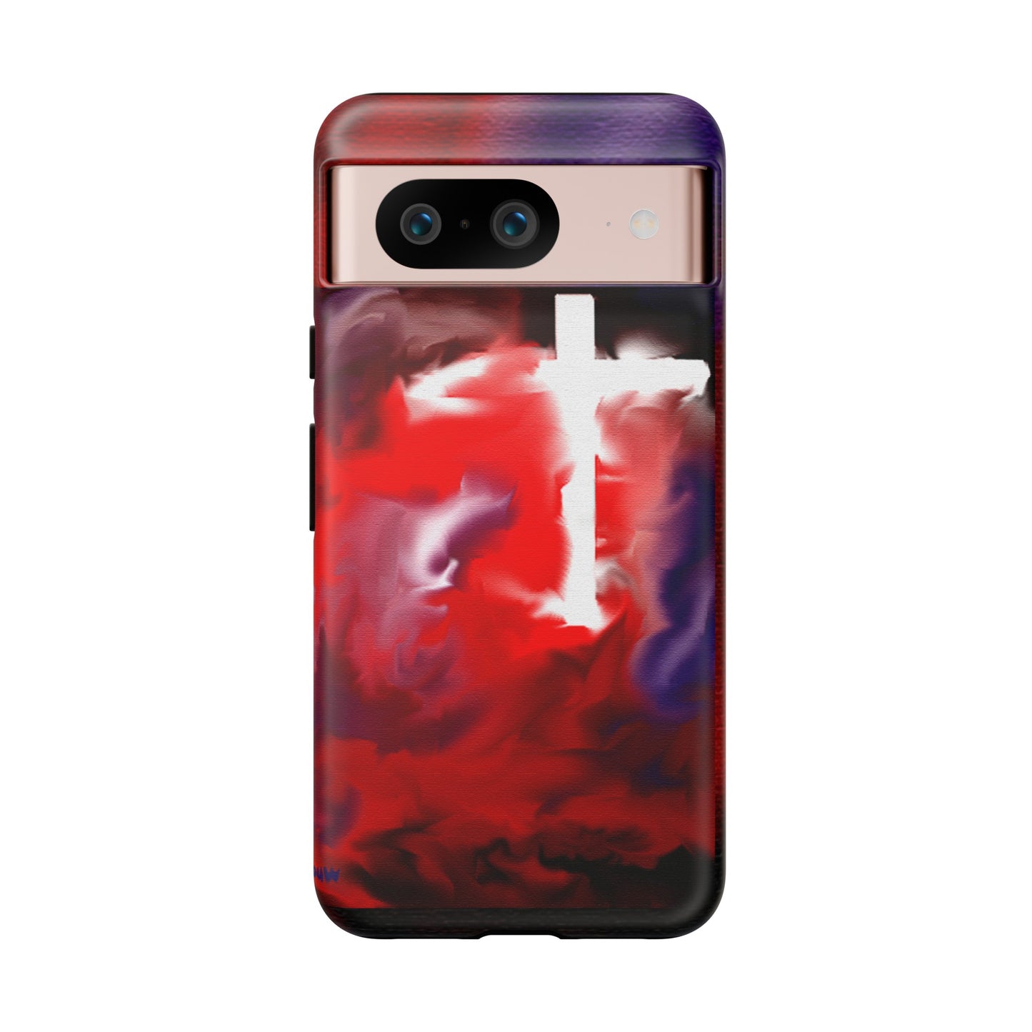 "Above The Light - Cross Art Protective Phone Case"