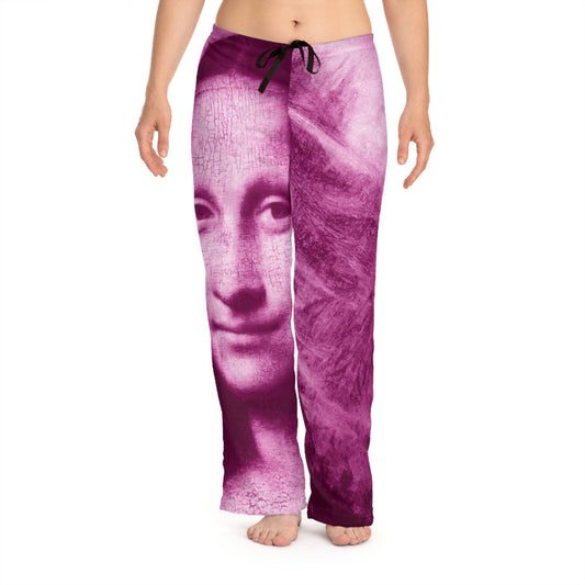 Mona Lisa Pajama Pants: Luxurious Elegance Meets Iconic Artistry